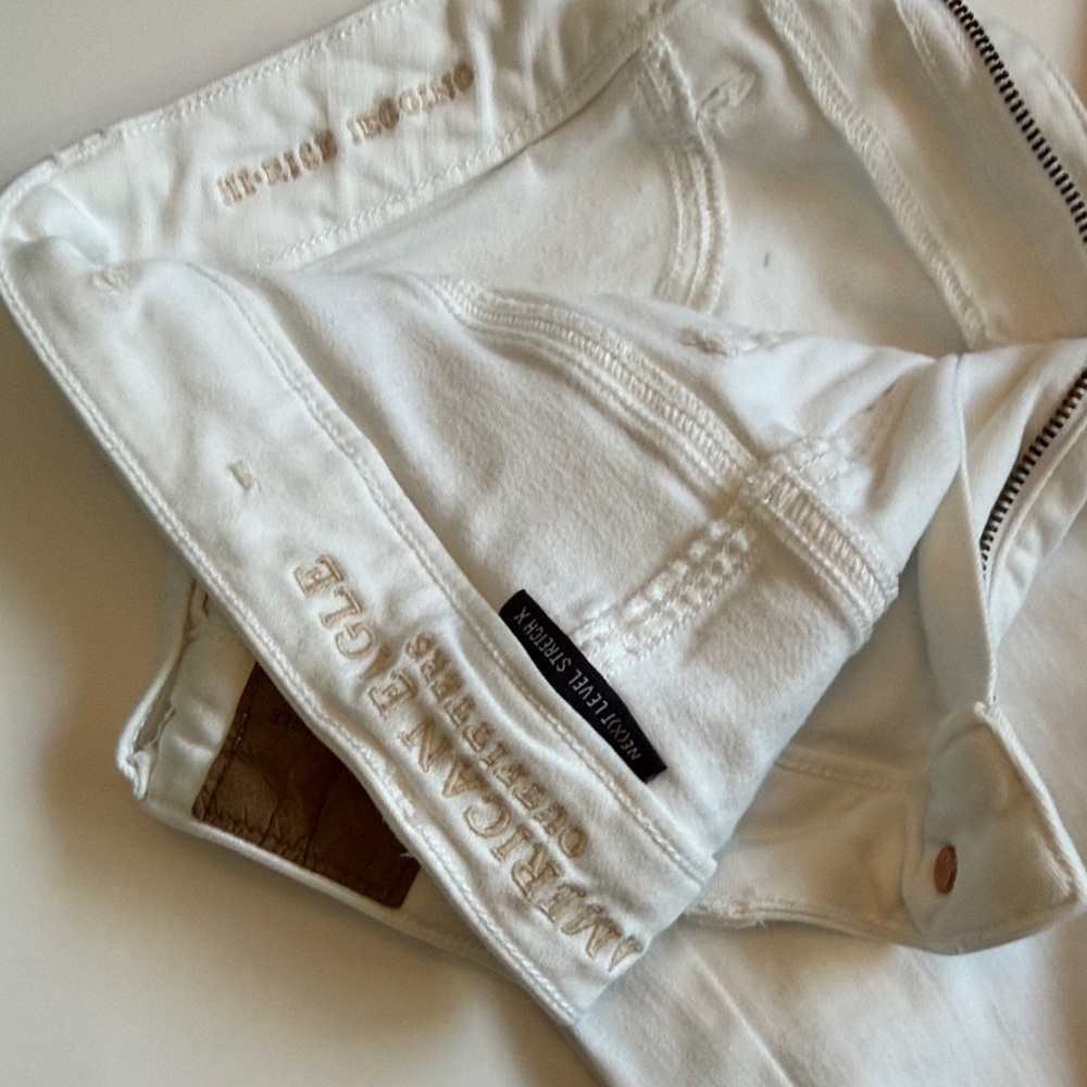 AE HI RISE JEGGINGS White Women's Jeans NWOT - Picture 4 of 5